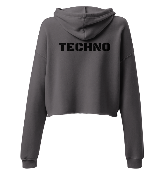 Techno Cropped Hoodie Horizon