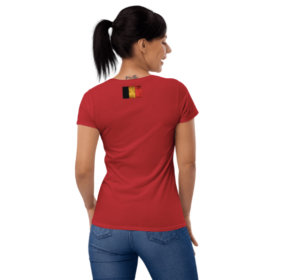 Belgium Women's T-shirt Backflag