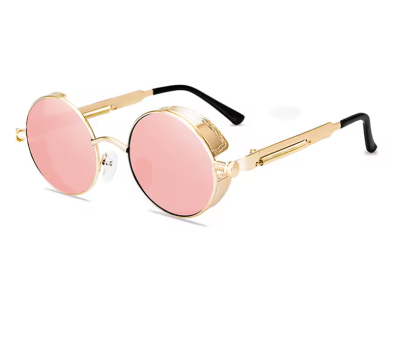 Ibiza Eyewear Round pink & gold "Festival-Hippie"