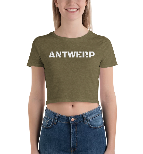 Antwerp Cropped T-shirt Stone