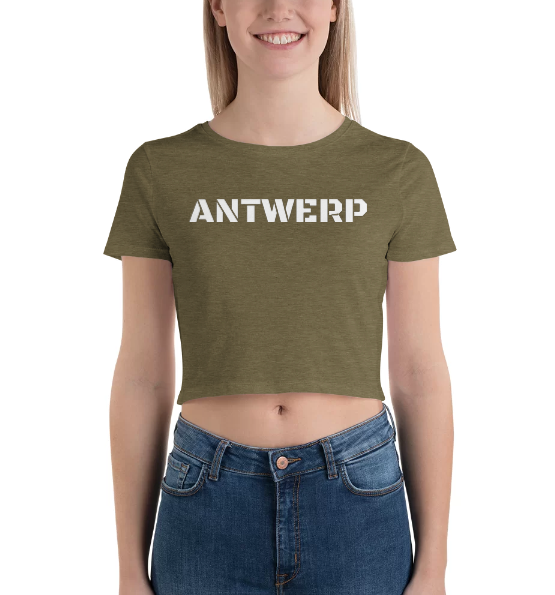 Antwerp Cropped T-shirt Stone Kids
