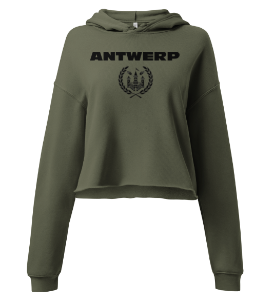 Antwerp Cropped Hoodie Shield