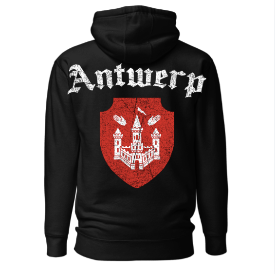 Antwerp Hoodie "Antwerpiaga" ( Embroidered Front )