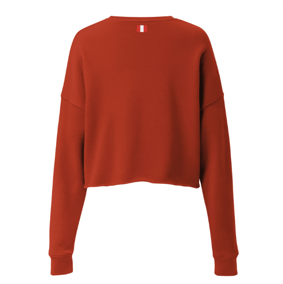 Antwerp Cropped Sweater Fine Flag ( Rubber Print )