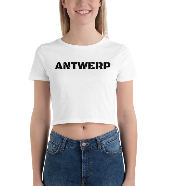 Antwerp Cropped T-shirt Stone Kids