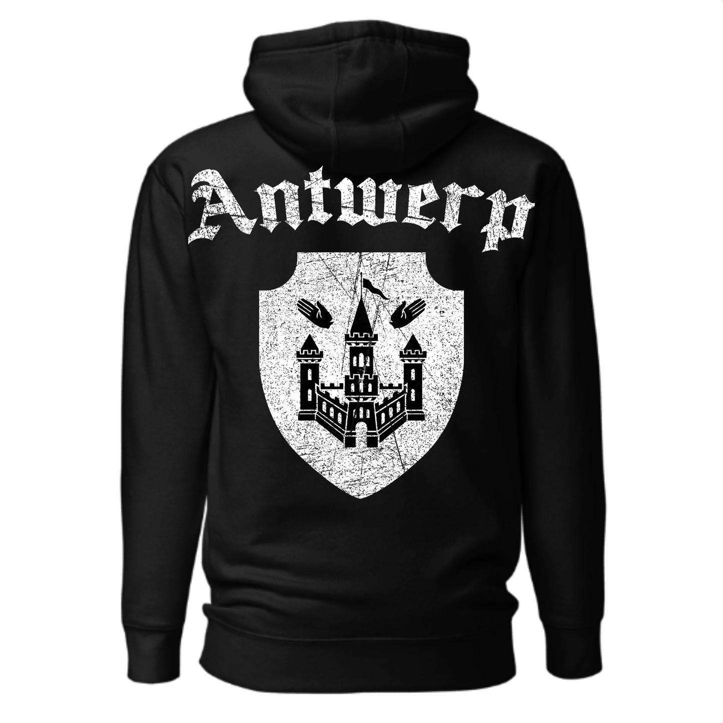 Antwerp Oversized Hoodie "Antwerpiaga" ( Embroidered Front )