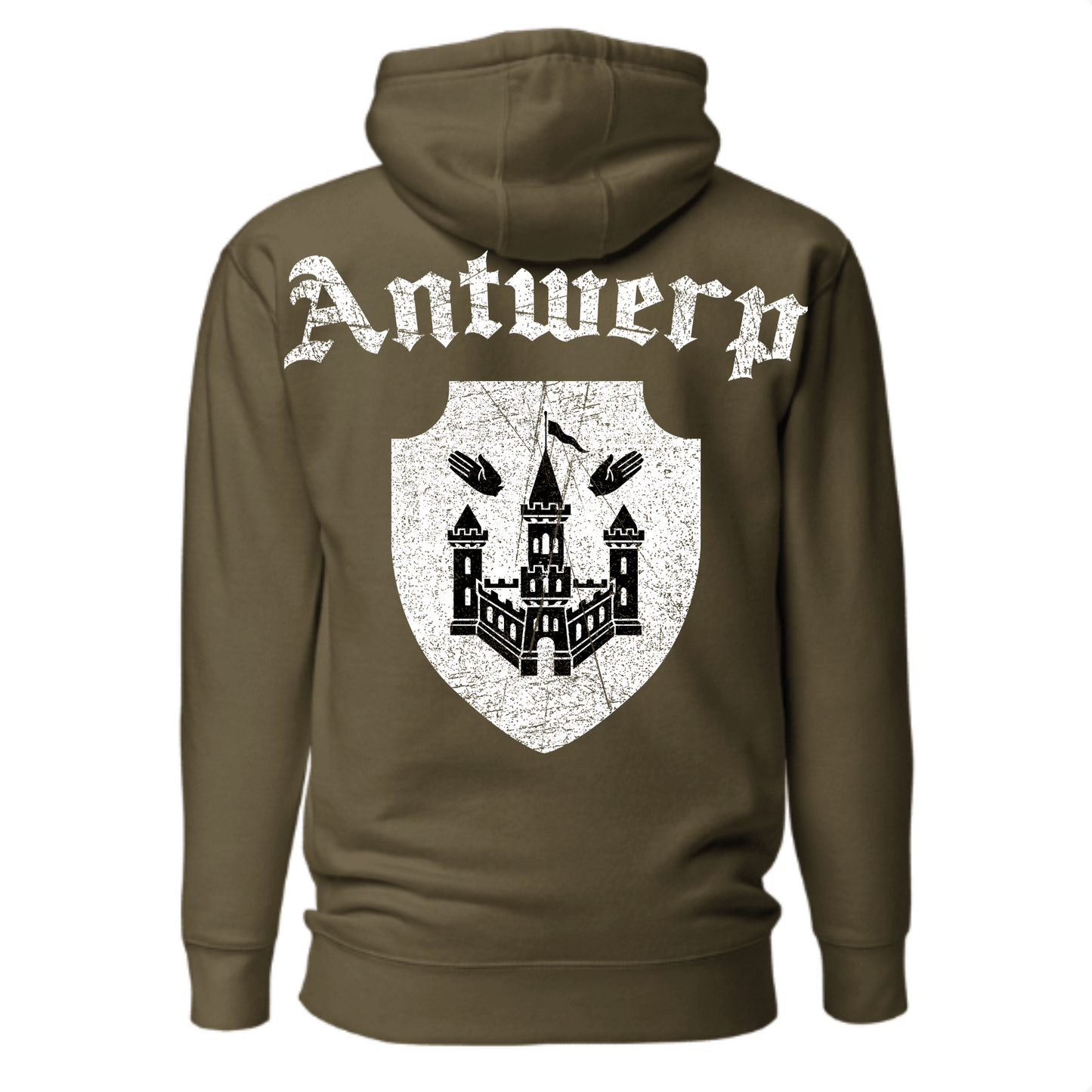 Antwerp Oversized Hoodie "Antwerpiaga" ( Embroidered Front )