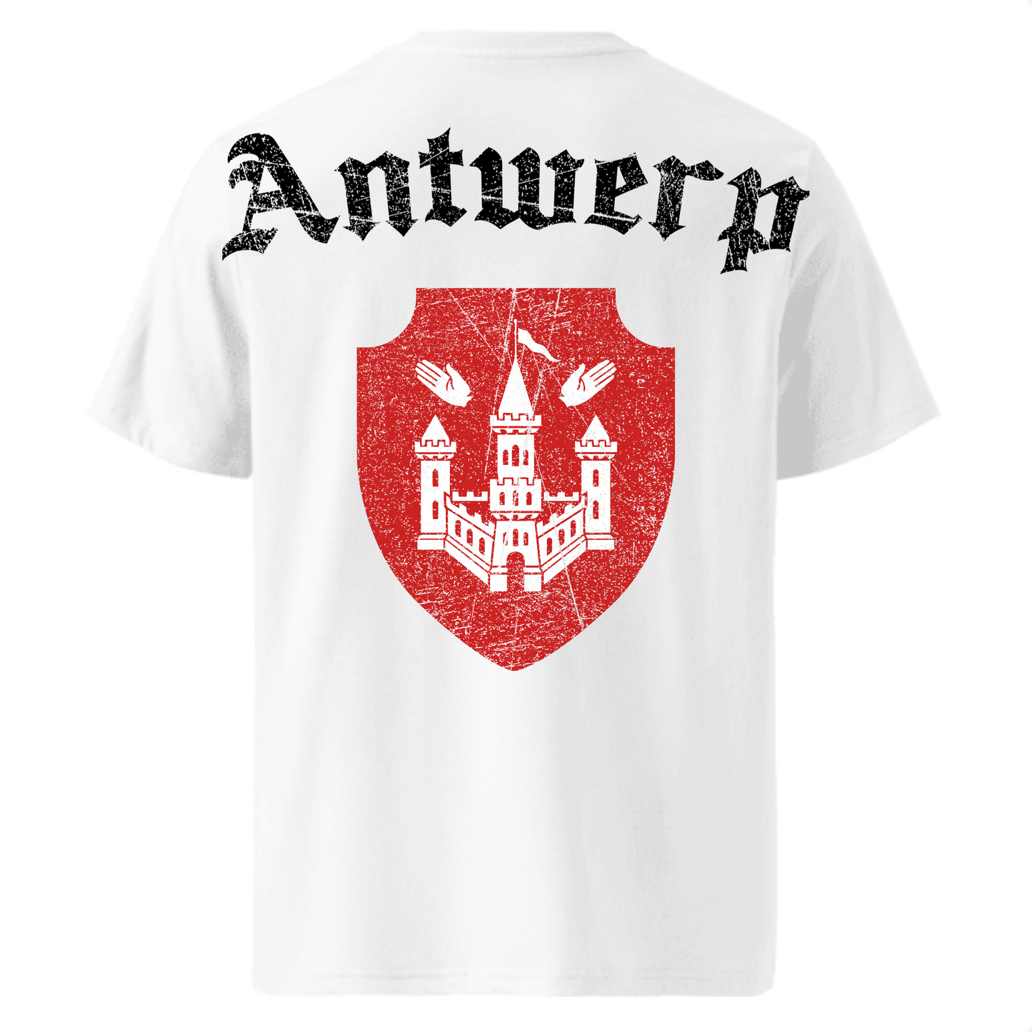 Antwerp Oversized T-shirt "Antwerpiaga" ( Embroidered front )