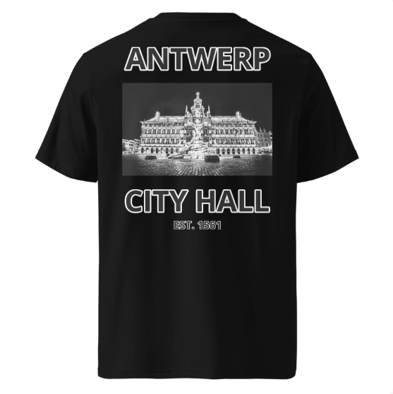 Antwerp T-shirt "City Hall" ( Embroidered Front )
