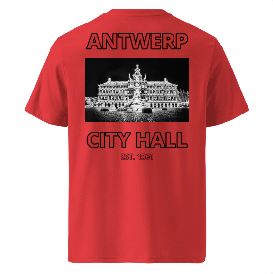 Antwerp T-shirt "City Hall" ( Embroidered Front )
