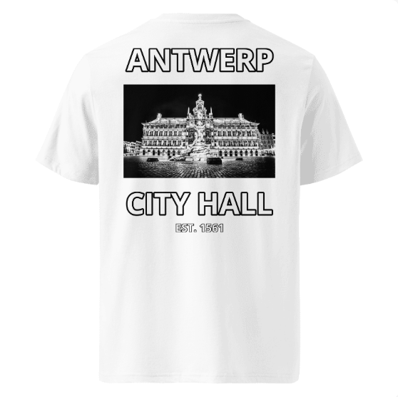 Antwerp T-shirt "City Hall" ( Embroidered Front )