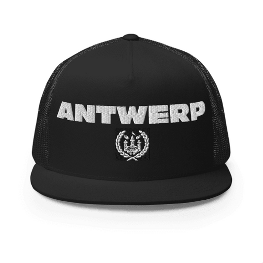 Antwerp Cap Panel Shield black & white
