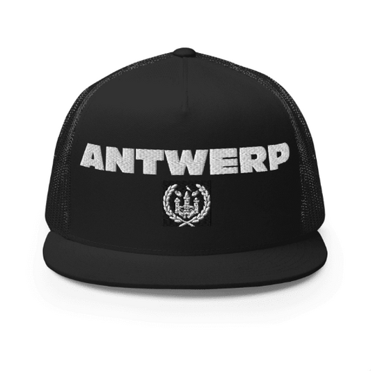 Antwerp Cap Panel Shield black &amp; white