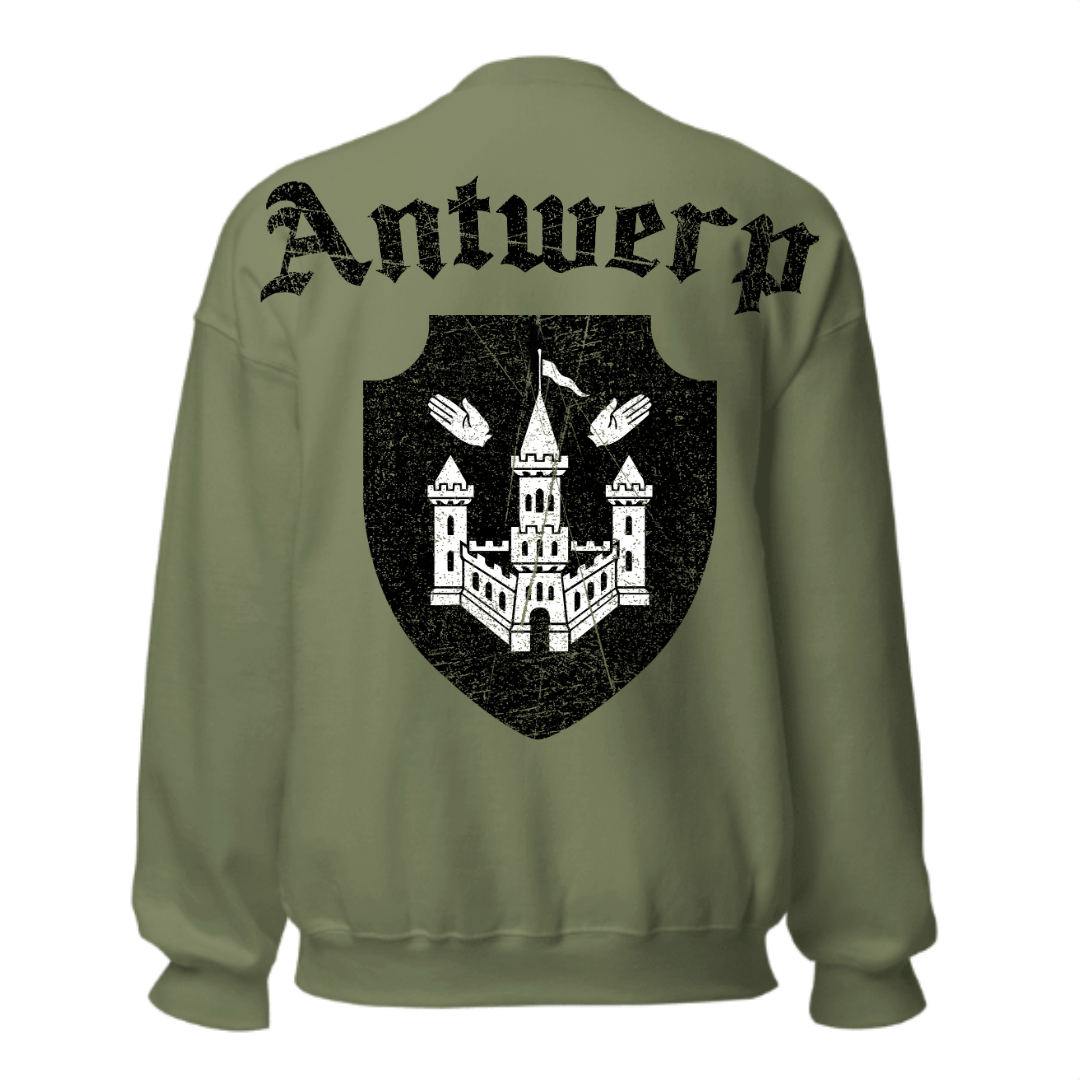 Antwerp Oversized Sweater "Antwerpiaga" ( Embroidered Front )