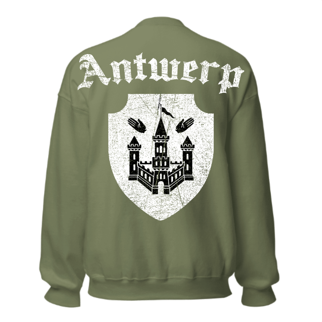 Antwerp Oversized Sweater "Antwerpiaga" ( Embroidered Front )