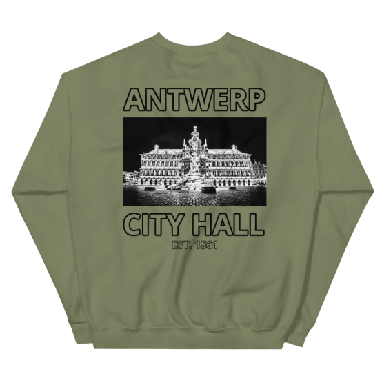 Antwerp Sweater "City Hall" ( Embroidered Front )