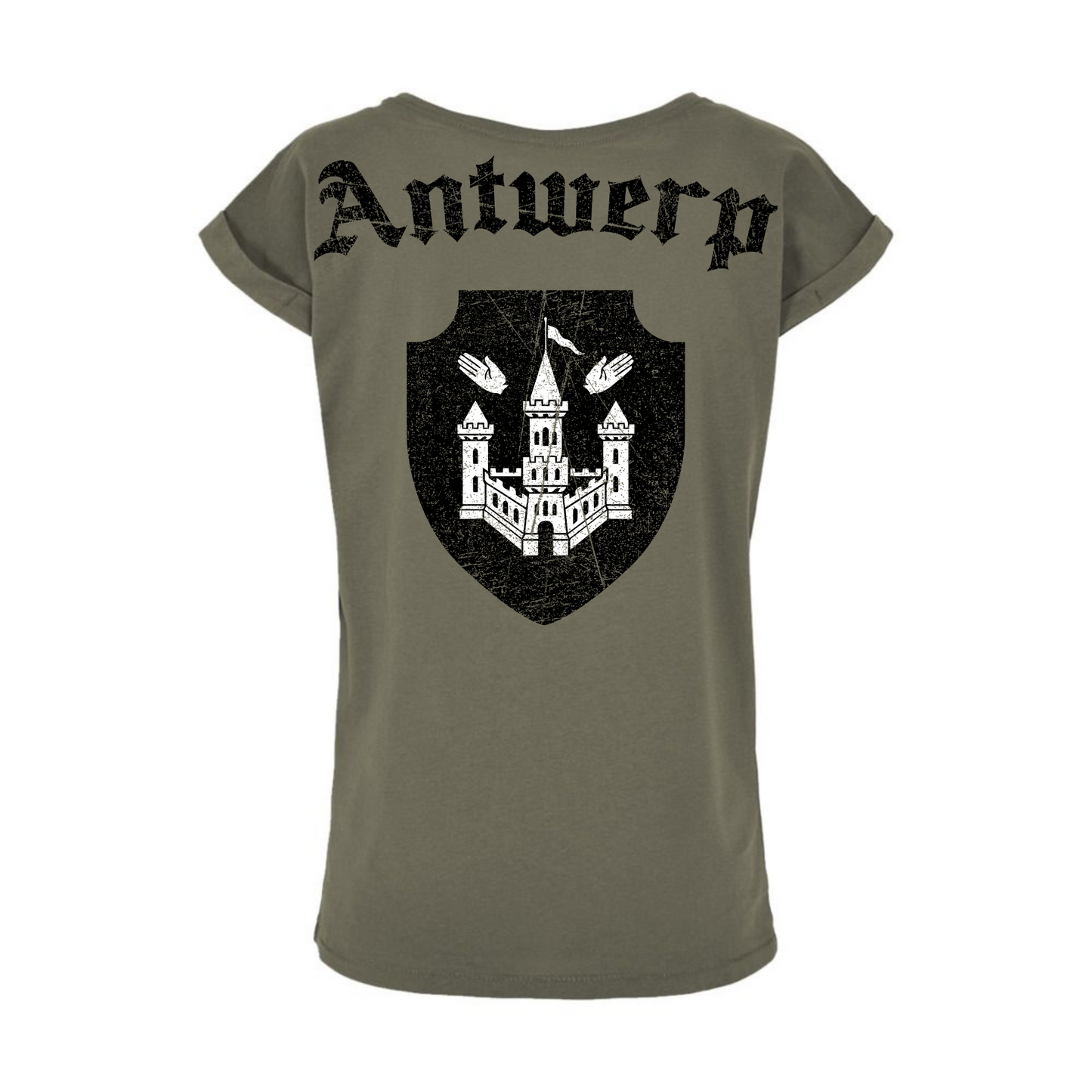 Antwerp Women's T-shirt "Antwerpiaga" ( Embroidered Front )