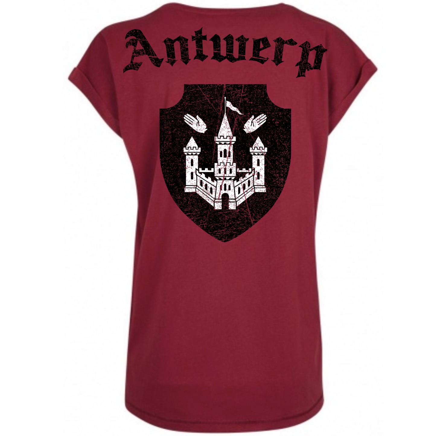 Antwerp Women's T-shirt "Antwerpiaga" ( Embroidered Front )