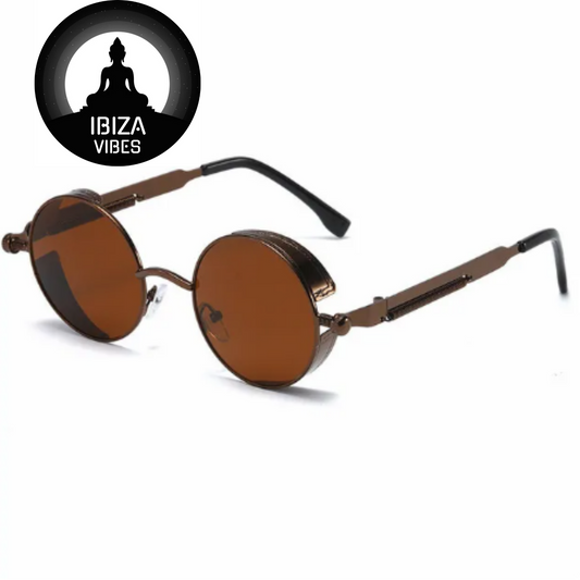 Ibiza Eyewear Round bronze & brown Festival Hippie