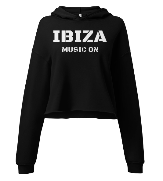 Ibiza Cropped Hoodie Music