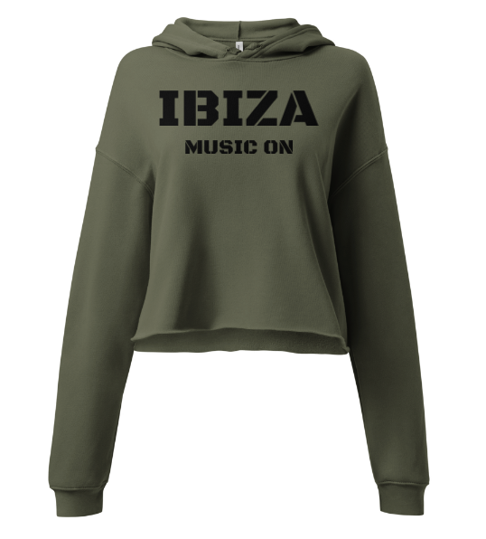 Ibiza Cropped Hoodie Music