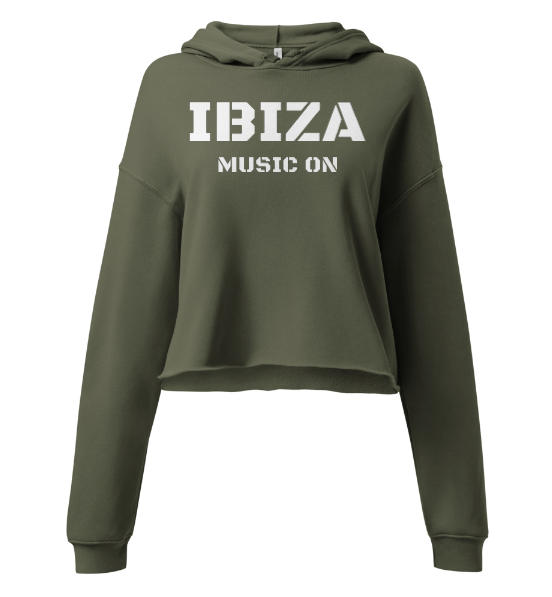 Ibiza Cropped Hoodie Music