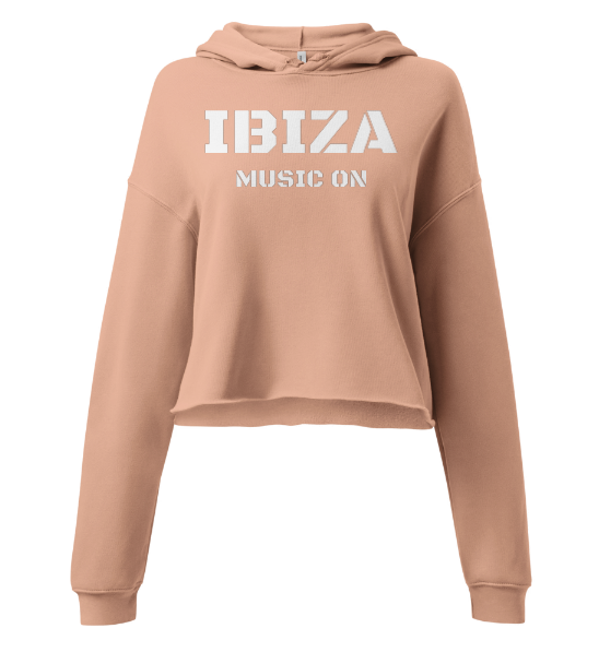 Ibiza Cropped Hoodie Music