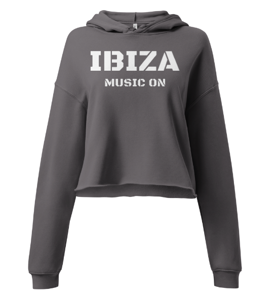 Ibiza Cropped Hoodie Music Kids