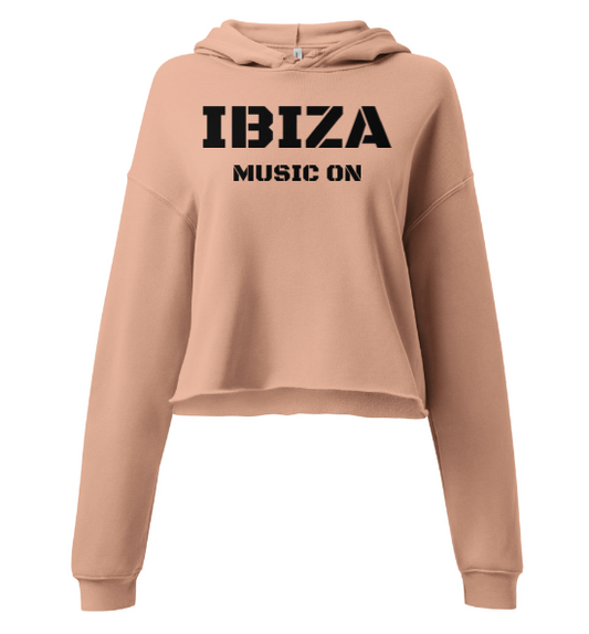 Ibiza Cropped Hoodie Music