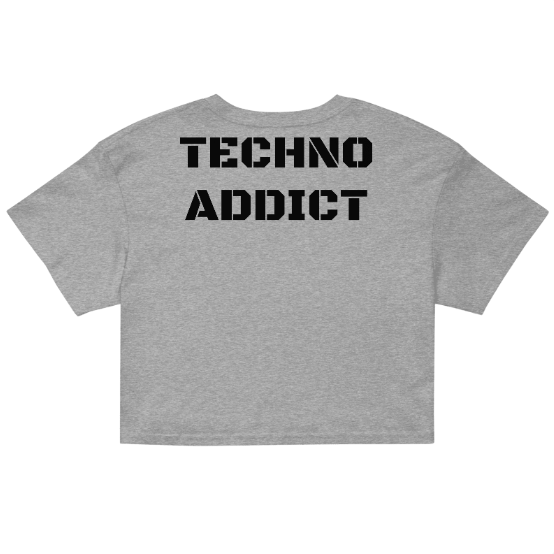 Techno Cropped T-shirt Addict