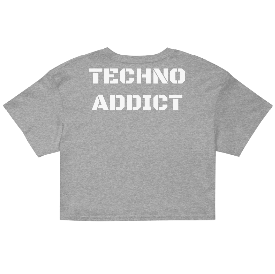 Techno Cropped T-shirt Addict