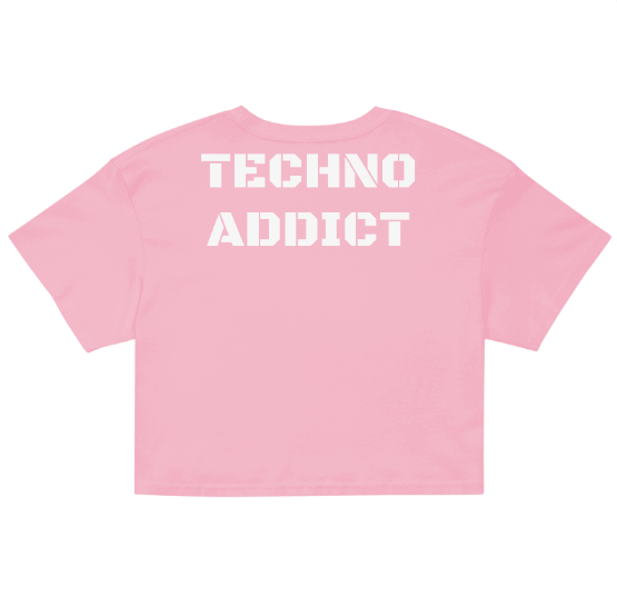 Techno Cropped T-shirt Addict