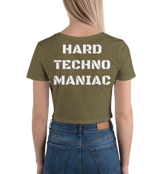 Techno Cropped T-shirt Maniac