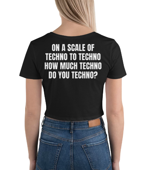 Techno Cropped T-shirt Scale