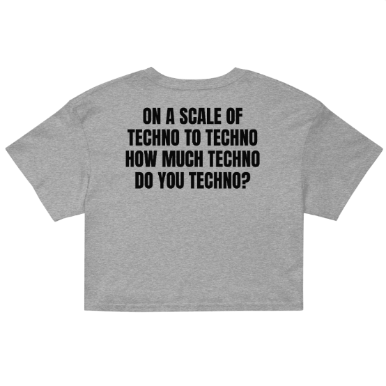 Techno Cropped T-shirt Scale