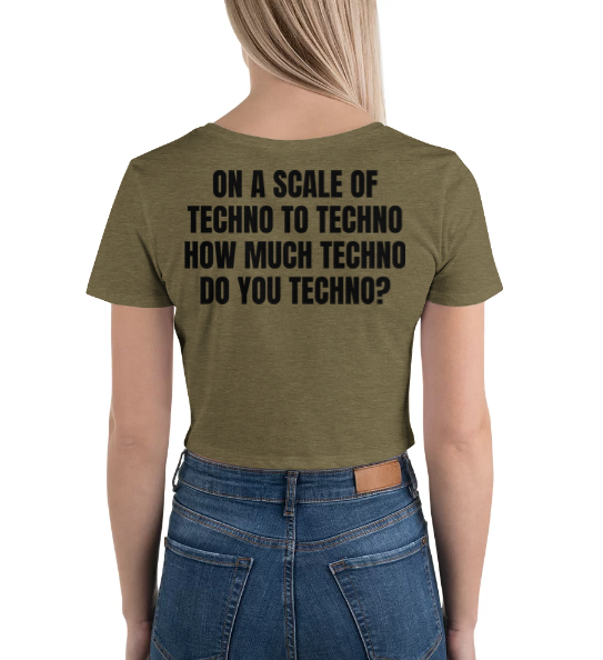 Techno Cropped T-shirt Scale