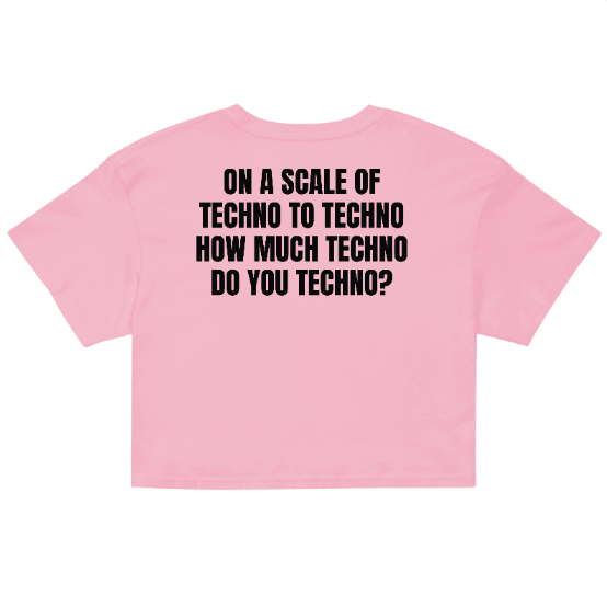 Techno Cropped T-shirt Scale