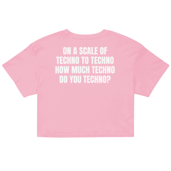 Techno Cropped T-shirt Scale