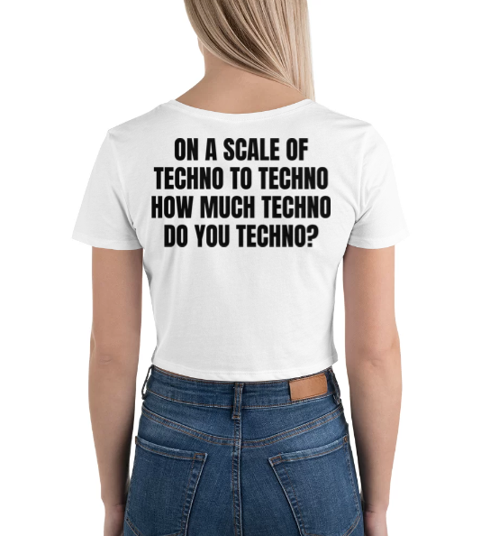 Techno Cropped T-shirt Scale