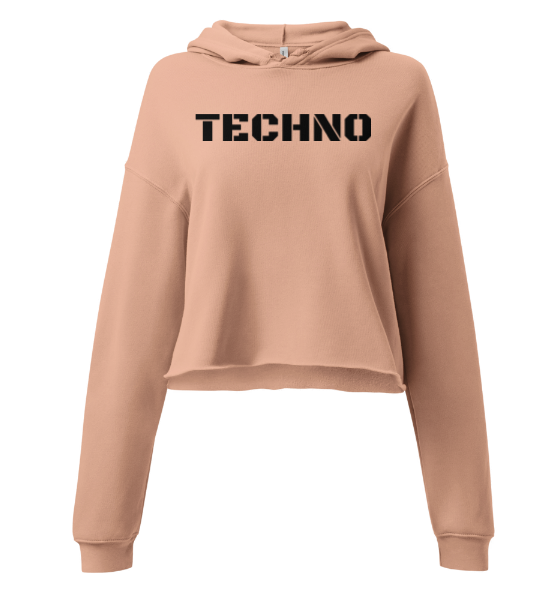 Techno Cropped Hoodie Classic