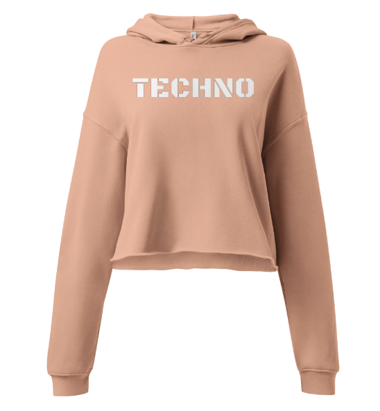 Techno Cropped Hoodie Classic