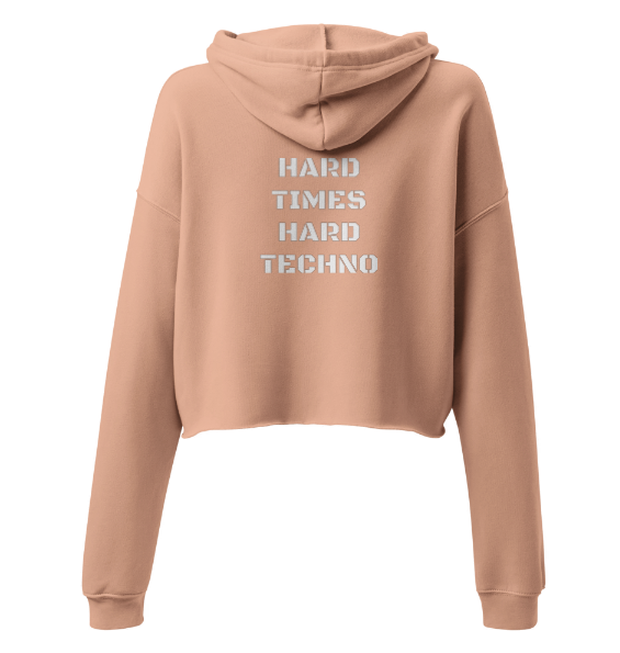 Techno Cropped Hoodie Hard Times