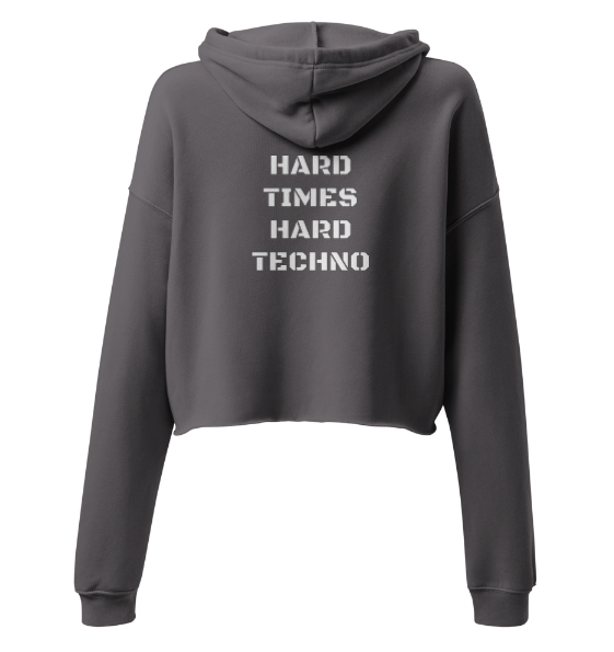 Techno Cropped Hoodie Hard Times