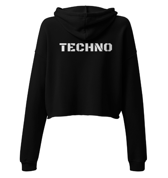 Techno Cropped Hoodie Horizon