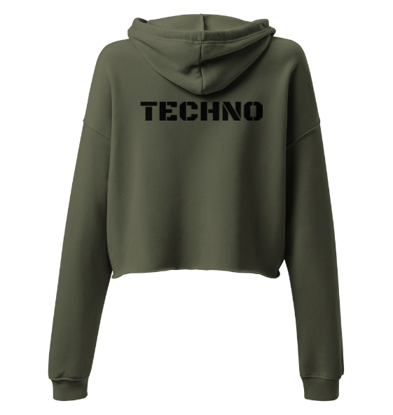 Techno Cropped Hoodie Horizon