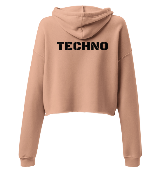 Techno Cropped Hoodie Horizon