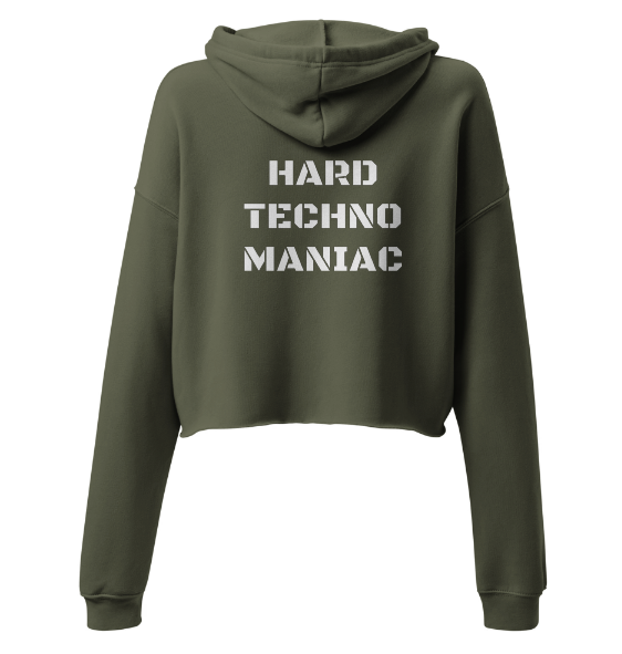 Techno Cropped Hoodie Maniac