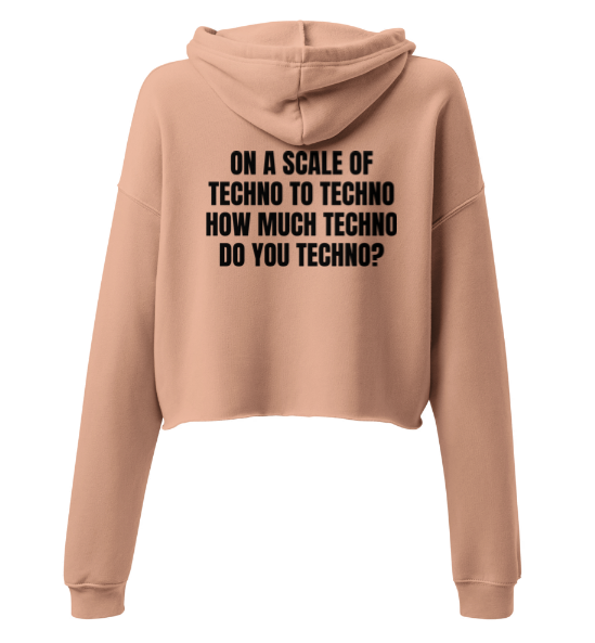 Techno Cropped Hoodie Scale