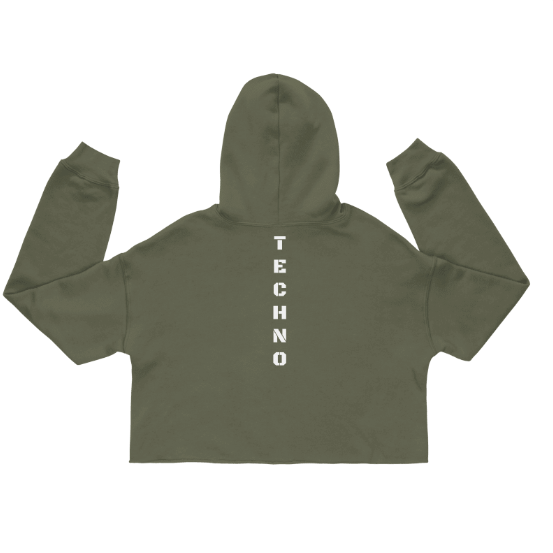 Techno Cropped Hoodie Vertigo