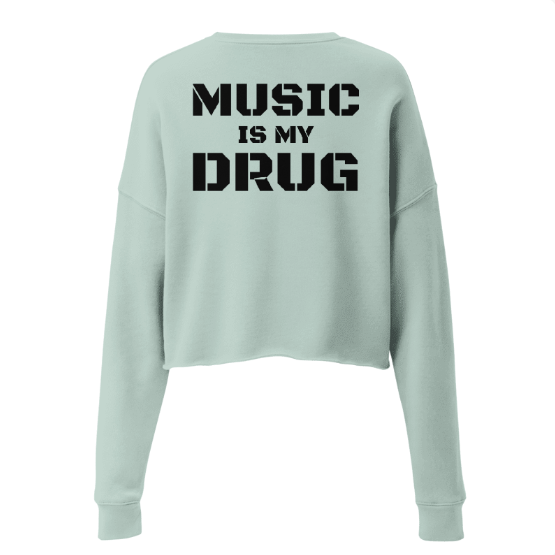 Techno Cropped Sweater Music D
